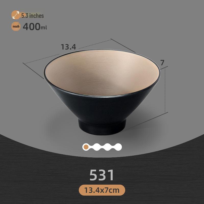 Commercial Melamine Two-Color Drop-Resistant Teacup and Imitation Porcelain Dish Set for Hot Pot Cuisine with Compartments.
