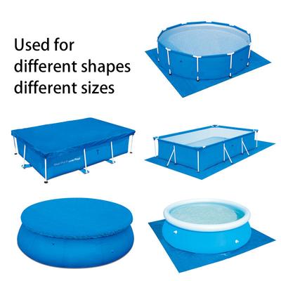 Swimming Pool Cover  Pool Ground Cloth Waterproof PE Foldable Inflatable for Above Ground Pool Family Pools Outdoor Paddling