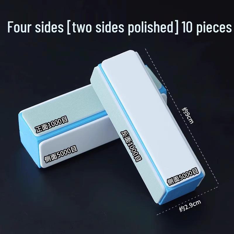 Double-Sided Wenwan Polishing Pad: Sponge Sandpaper & Grinding Tool for Plastic Jade.