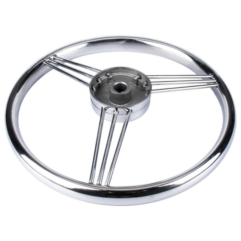 Steel Hydraulic Steering Wheel Offering Comfortable Grip Hydraulic Steering System for Fishing Boats & Speedboats