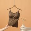 Canottiera da Donna con Spalline Sottili e Reggiseno Imbottito Integrato Top Interno Pezzo Unico