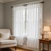 1 Panel Raff-Fenstervorhang, Romantische Raff-Vorhänge für Schlafzimmer, Wohnzimmer oder Esszimmer Bauernhaus Hütte Heimdekoration