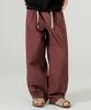WV PROJECT Gabardine Cotton Elastic Waist Pants Rose Brown Mjlp7786