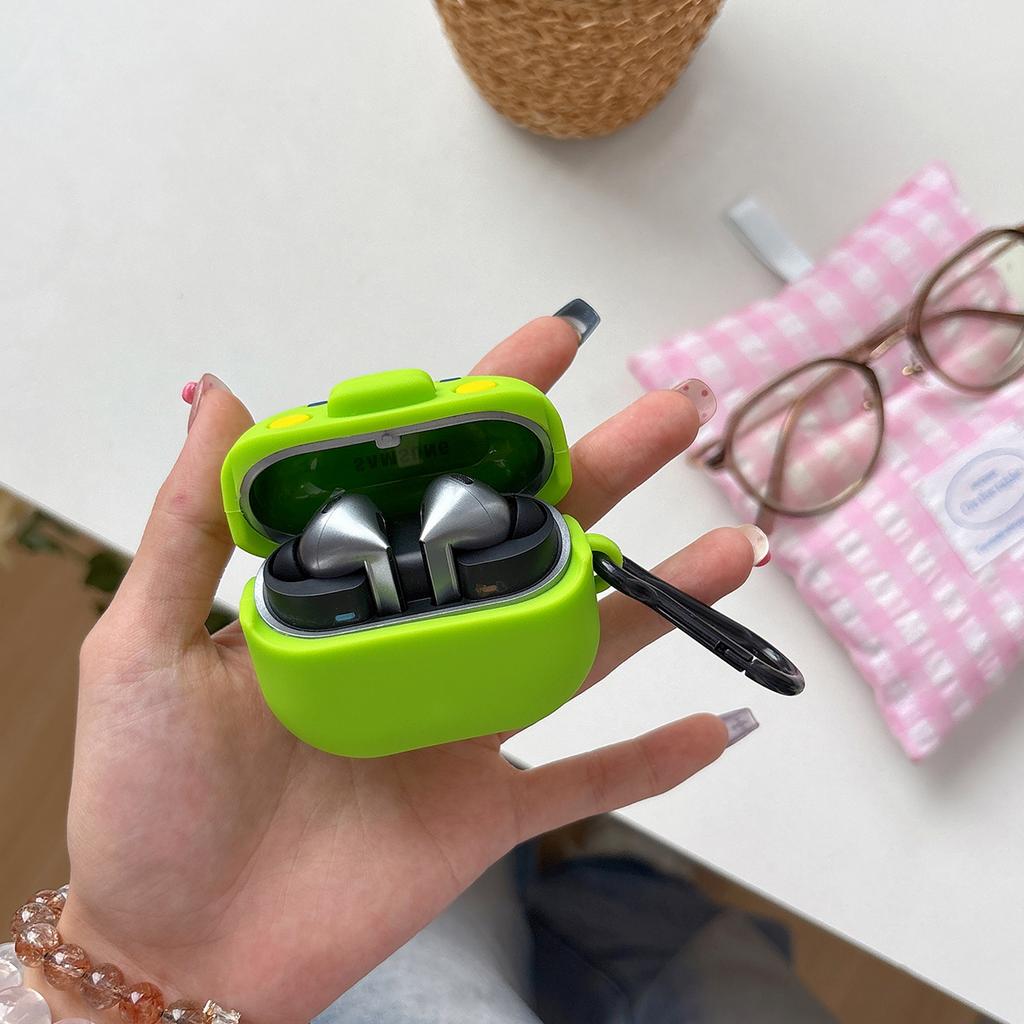 Ins 3D Cute Funny Tamagotchi Big Mouth Jar Earphone Accessories Case Protective Sleeve Cover Suitable For Galaxy Buds3 Buds3 Pro
