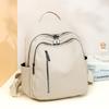 Fashion Wommen Backpack Pu Solid Color Travel Backpack Student Schoolbag