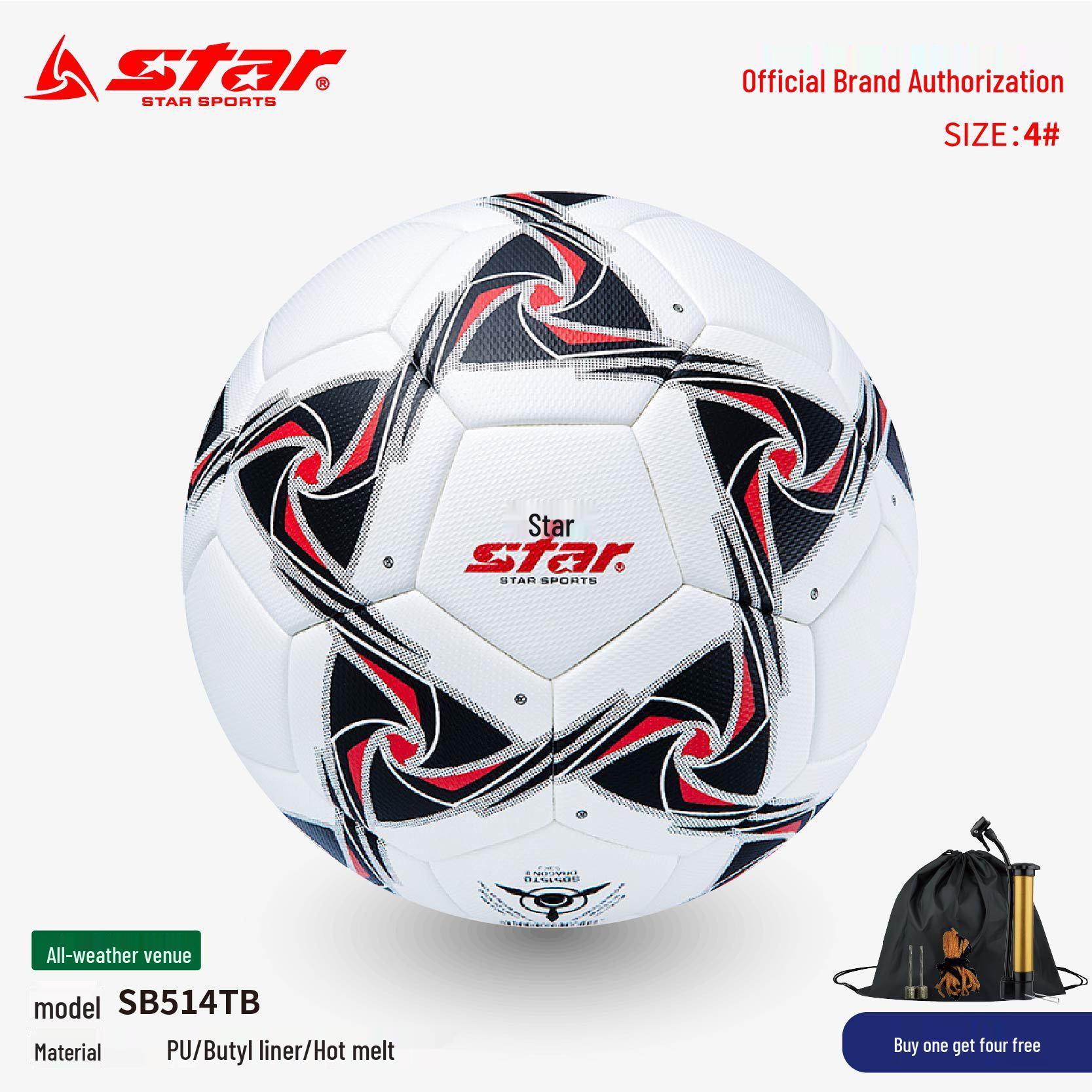 STAR New SB515TB Hot-Bonded Training Football, Sizes 4 & 5 for Primary and Secondary Schools, Ideal for Middle School Exams.