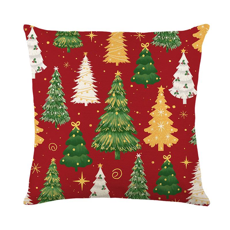 

New Christmas Printed Cushion Covers Home Sofa Decoration Cushion Covers Bedroom Cushion Covers 45 * 45Cm (without pillow core)