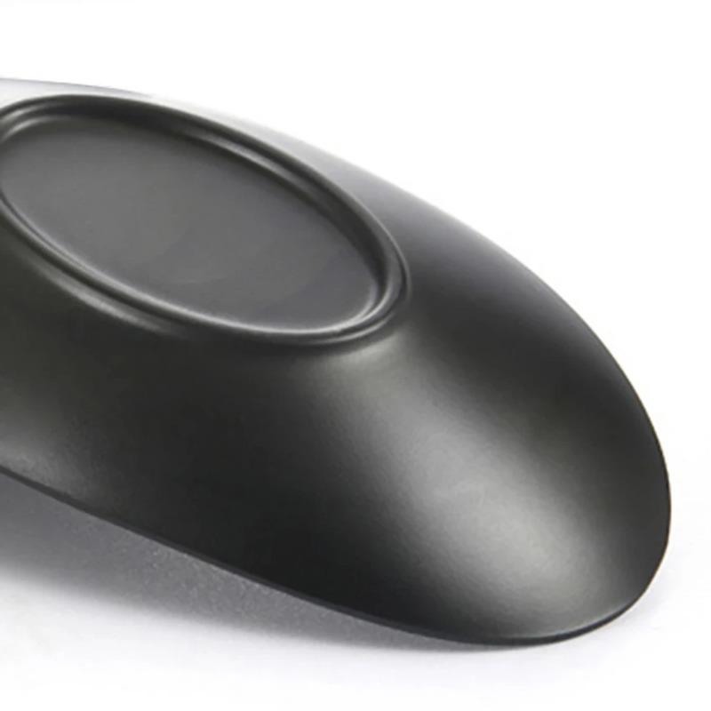 Dessert plate1Pcs Food Dishes Deep Plate Oval Ingot Plate Frosted Black Hotel Seafood Sushi Plate Imitation Porcelain Tableware