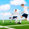 Soccer Goal for Kids, Target Marking, Shock-Absorbing Sleeves, Garden, 186x123cm, White