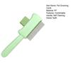 Self Cleaning Cat Brush Pet Grooming Comb with Stainless Steel Dense Teeth Detangling Comb Removes Loose Fur for Dogs Cats Flea