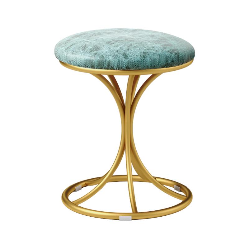 Nordic Tragbare Samt Metall Eitelkeit Hocker Esszimmer Stuhl Moderne Wohnzimmer Schlafzimmer Möbel Make-Up Stühle Flur Schuhe