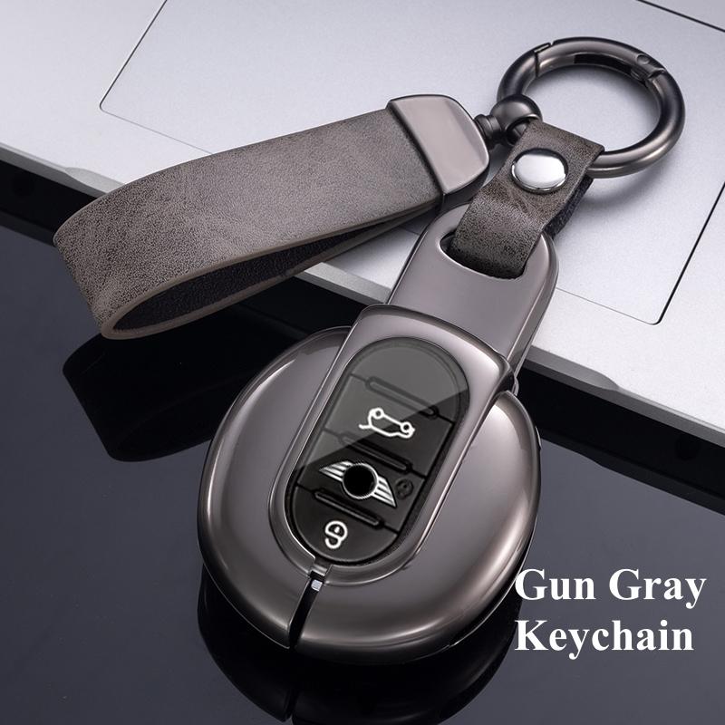Metal Automotive Housing Remote Mount Auto Accessories Fit For Bmw Mini Cooper F55 F56 F57 F54 F60 Jcw Clubman Countryman Auto Smart Key Fob Cover