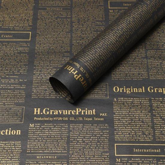 Retro English Newspaper Kraft Tissue Paper Flower Bouquet Gift Wrapping DIY Handmade Flowers Gifts Packaging Material 20Sheets