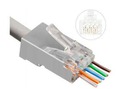 Cat7 Plug For Awg22-24 25 Sets
