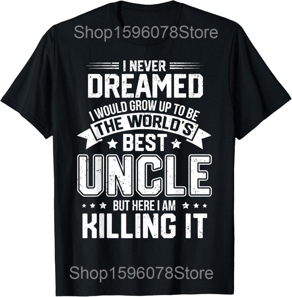 They Call Me Uncle Funny Fathers Day T Shirts Men Women Pure Cotton Humor Streetwear Fathers Day Uncle Unisex Loose Clothing