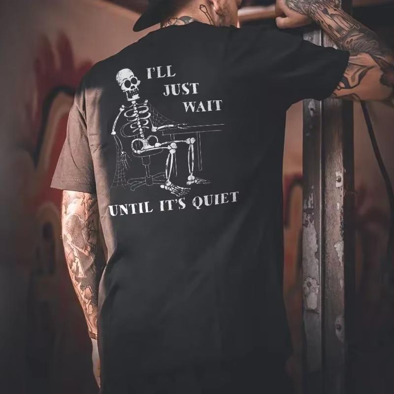 2025 Summer New trendy dark punk skull print Tshirt loose and fashionable cotton shortsleeved streetwear for men and women