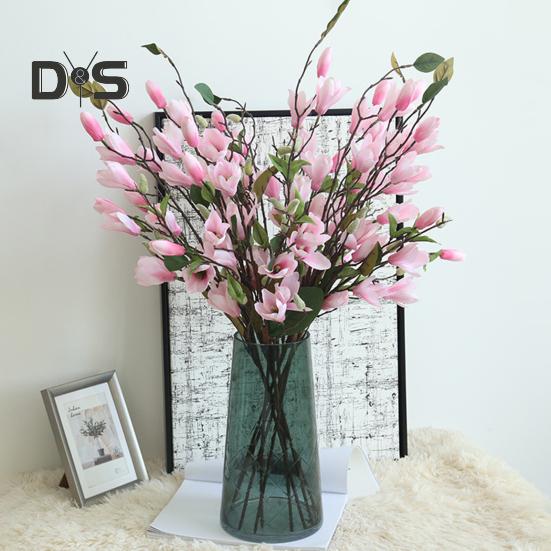 DIY Magnolia Flower Energetic Creative 9 Heads Magnolia Branch Artificiella blommor