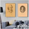 Johann Sebastian Bach German Musician Canvas Painting Vintage Wall Pictures Kraft Poster Coated Wall Stickers Home Decor Gift