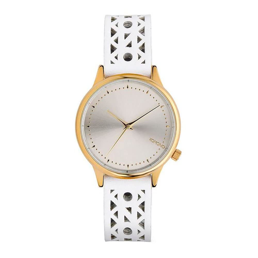 KOMONO Women's ESTELLE CUTOUT Watch in White Gold