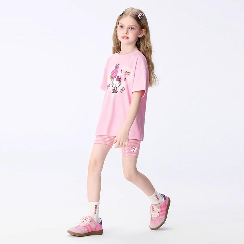 Hello Kitty Girls' Summer Cartoon Two-Piece Set
