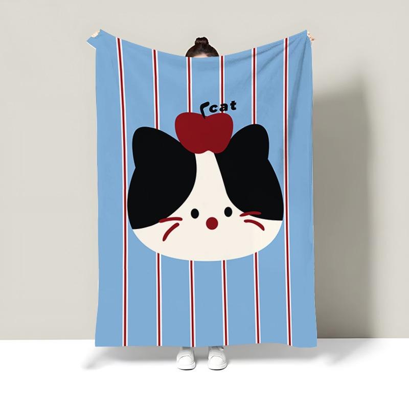 

Cute cartoon animal patterns Flannel printed blanket suitable for all seasons suitable for living room office sofa and travel 75x100cm