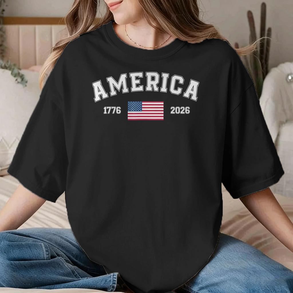 Unisex Unisex TShirt Eagle 250 Years of Freedom USA 17762026 Patriotic Vintage Pure Cotton Tees T Shirt Clothing Birthday Present