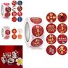 Festive 500pcs Cny Happy New Year Stickers Tape With Self-adhesive Material For Joyful Celebrations