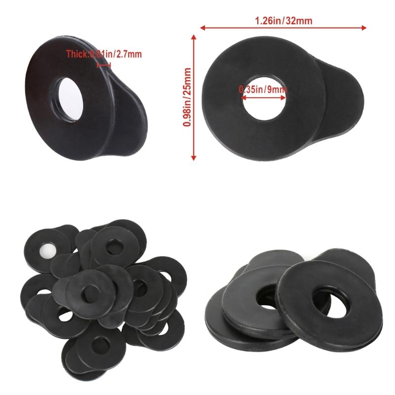 Easy Install Guitar Strap Lock Buckle with AntiSlip Rubber Construction Keep Strap in Place Ideal for Musician on Stage