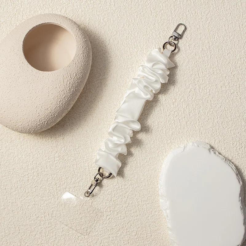 Braccialetto con Laccetto da Polso per Telefono Monocolore per Donna Ragazza Creativo Elastico Forma Scrunchy Cordino per Telefono Cellulare Accessori