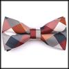 [White Fang] Bow Tie, Check Pattern, Polyester, FormalCasual, Stylish, Men's NC041 (Red)
