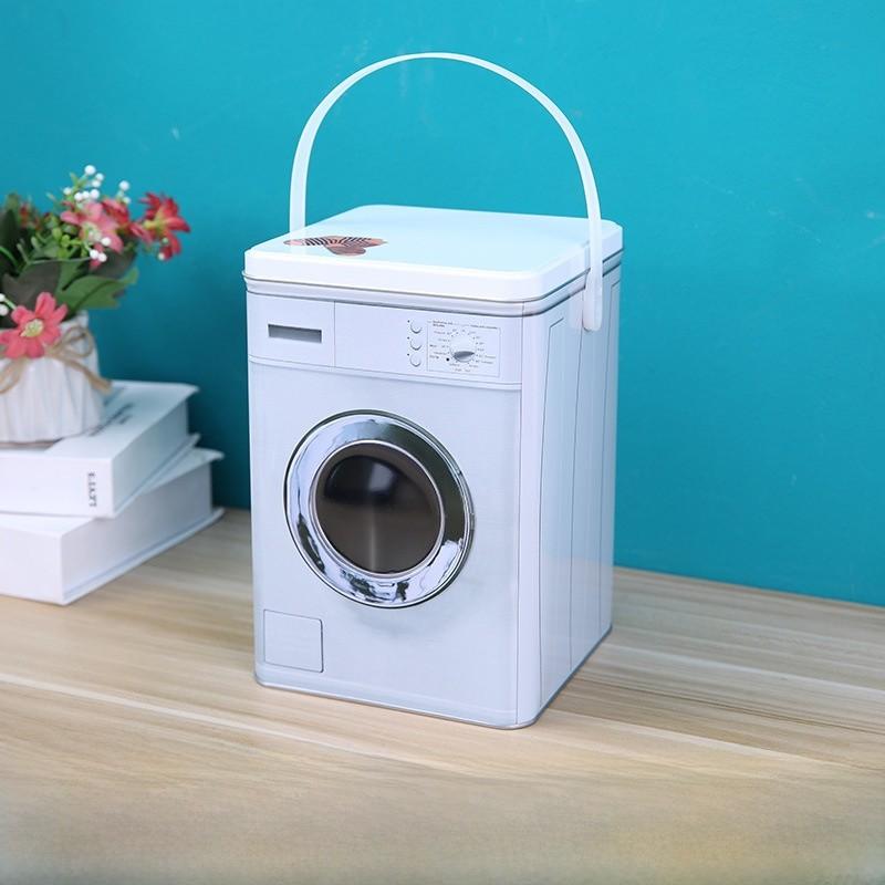 

Storage Foldable Tinplate Box With Lid Desktop Organizer For Study Room Decor Gray