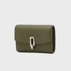 Green Buckle-Detailed Cowhide Bifold Wallet DCWA6F522E2