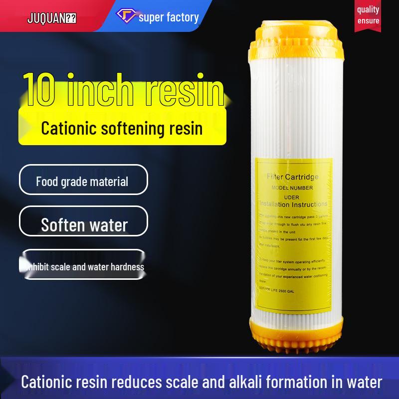 

10-Inch Flat Port Water Softener Filter: Ion Exchange & Cation Resin