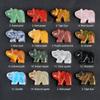 Natural Stone Bear Natural Jade Gemstone Animal Carving Charm Polar Bear Gemstone Crystal Bear Figurine Animal Statue Carving