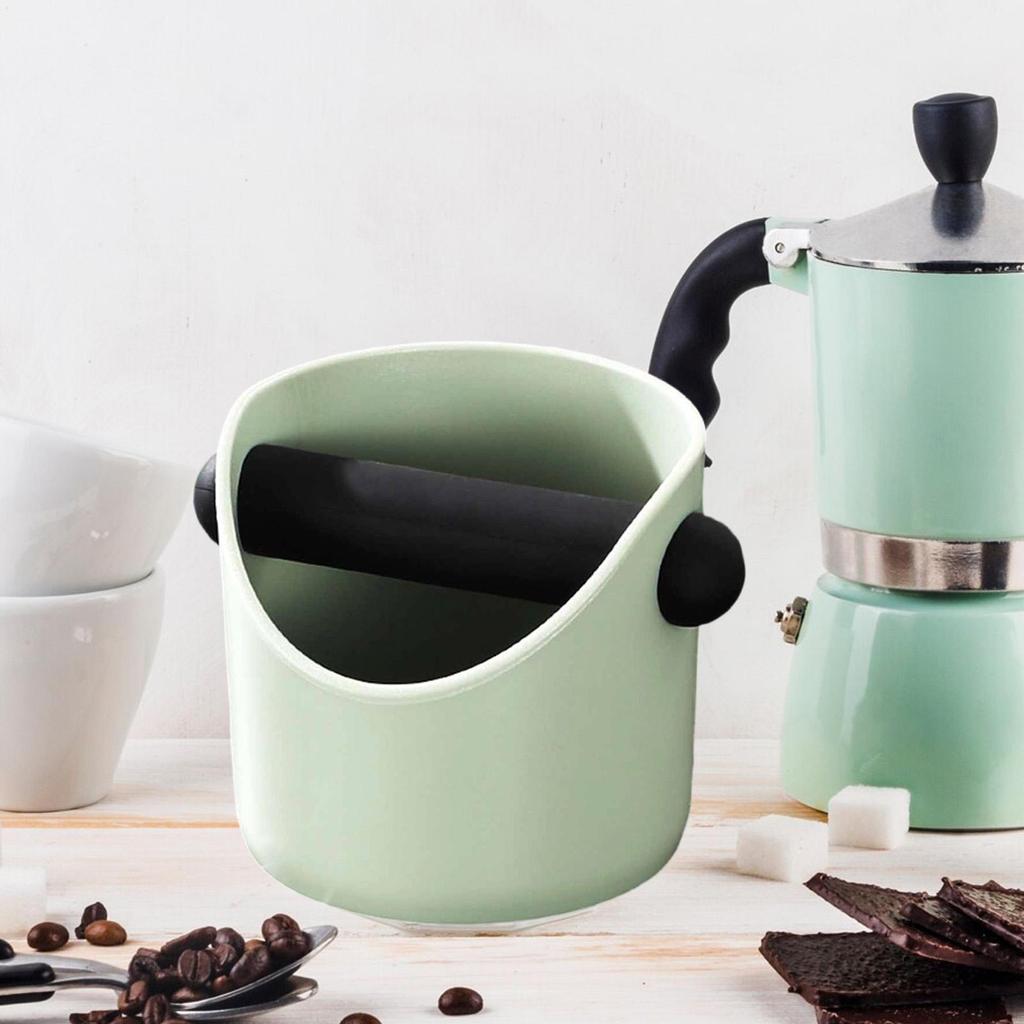 Coffee Knock Box Espresso Grounds Noise Reduction Nonslip Base Organizer Removable Rod