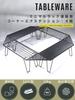 CAMPING MOON Minimal Rack Connecting Corner Extensions with Aluminum Top, 4-Piece Set, Black, Black Gear, T-229-6C-4P