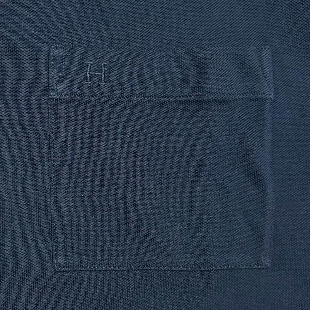Hermes Polo Shirt Navy Men's Size L