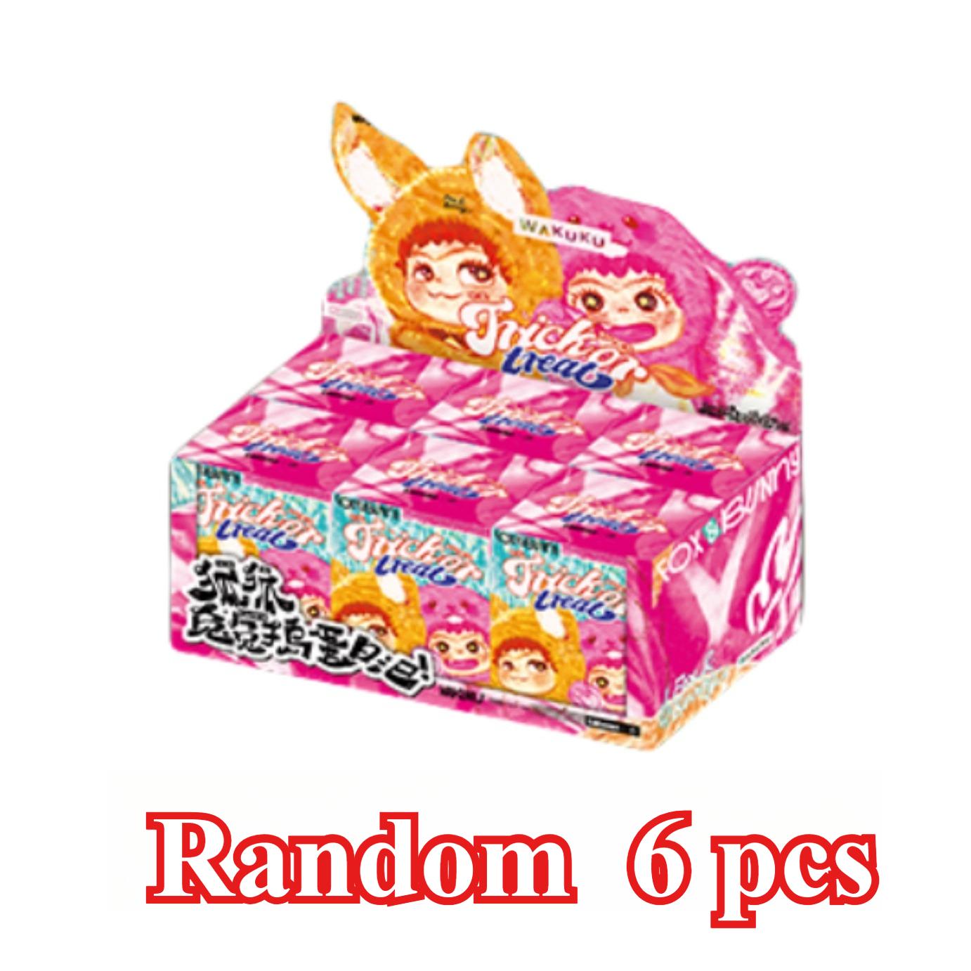 Wakuku VosenKonijn Trickor Treat Blind Box Linda Actiefiguur Wakuku Mysteriedoos Vos Konijn Anime Sleutelhanger Poppen Tas Verrassing Naar