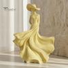 Goddess Statue Decor Woman Statue, Resin Art Sculpture for Living Room Mantel Shelf Decor, Modern Female Exquisite Carved Sculptures Figurine,