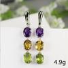 Cercei lungi Fashion pentru Femei, Albastru Alb, Forma de Picătură de Apă, Cristal Strălucitor, Zirconiu, Metal, pentru Petrecere