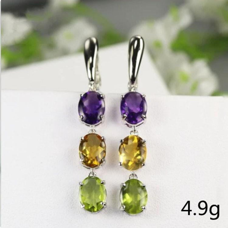 Cercei lungi Fashion pentru Femei, Albastru Alb, Forma de Picătură de Apă, Cristal Strălucitor, Zirconiu, Metal, pentru Petrecere