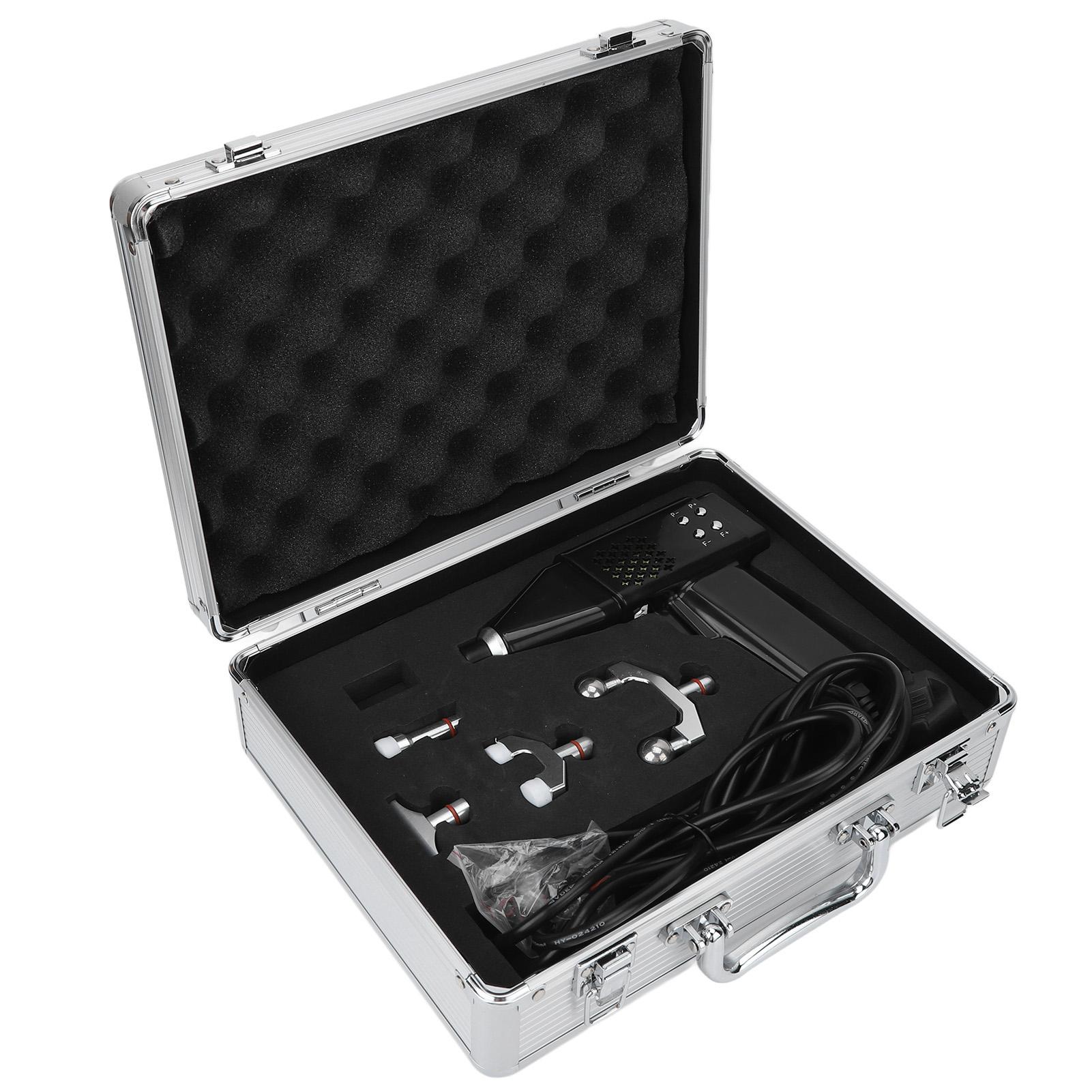 

Электрический инструмент для регулировки хиропрактики 9 передач 4 головки охлаждающий вентилятор корректор коррекции позвоночника US Plug