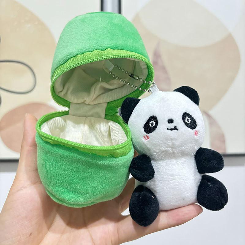 Adorable Panda Plush Keychain Soft And Cuddly Animal Toy Miniature