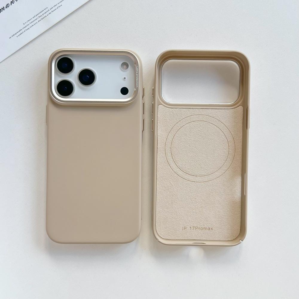 For Magsafe Magnetic Phone Case For iPhone 17 16 15 14 13 Pro Max Matte Flocking PC Wireless Charge Bumper Cover