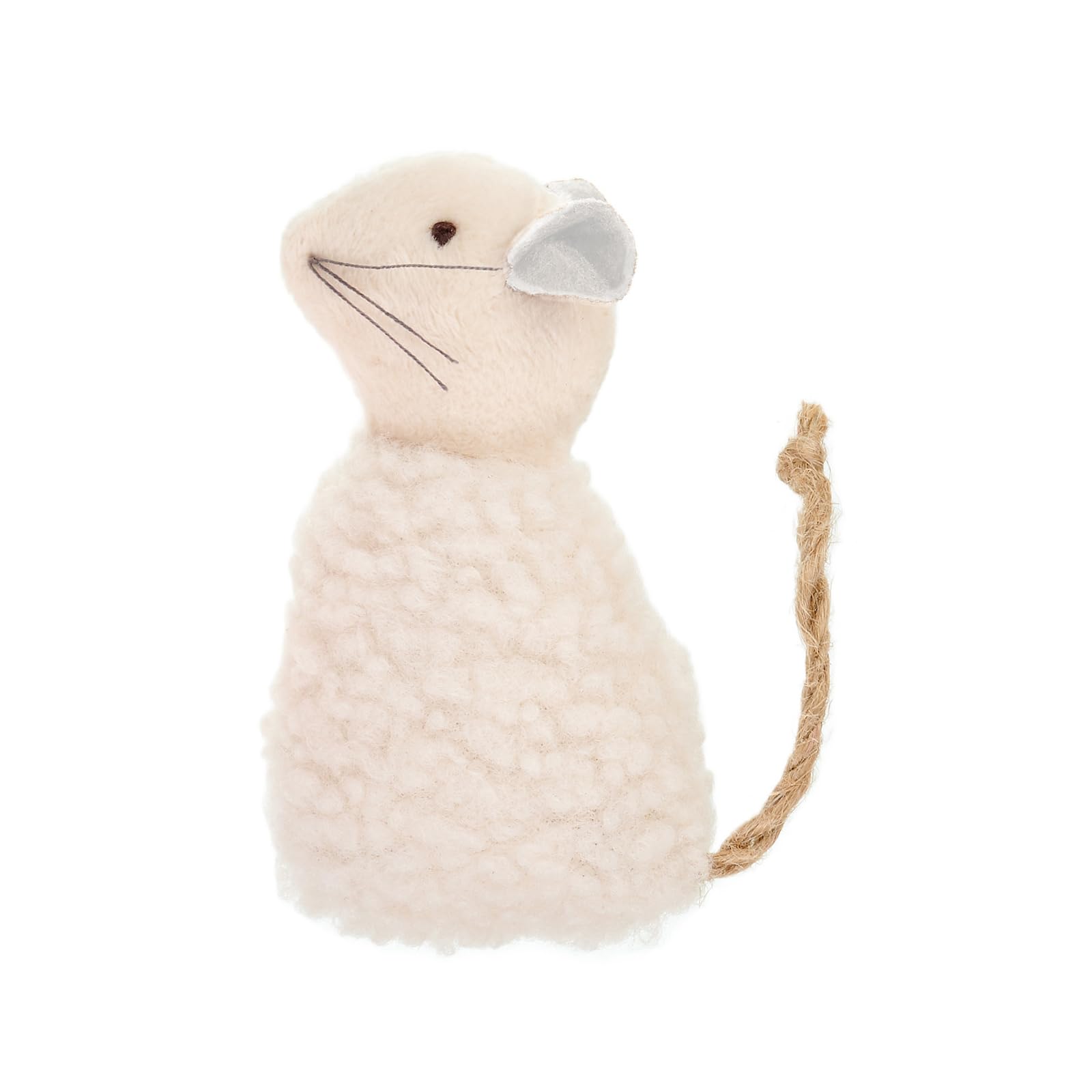 

Mofu Plush Mouse (Mocha) [Safe and Secure Cat Quality] Catnip Plush Toy, Catnip Toy, Stress Relief, Exercise Relief for Indoor Cats, Solitary Play,