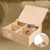Wood Hamster Cage Accessories Small Pets Activity Toy Habitat for Mice Gerbils Dwarf Hamsters