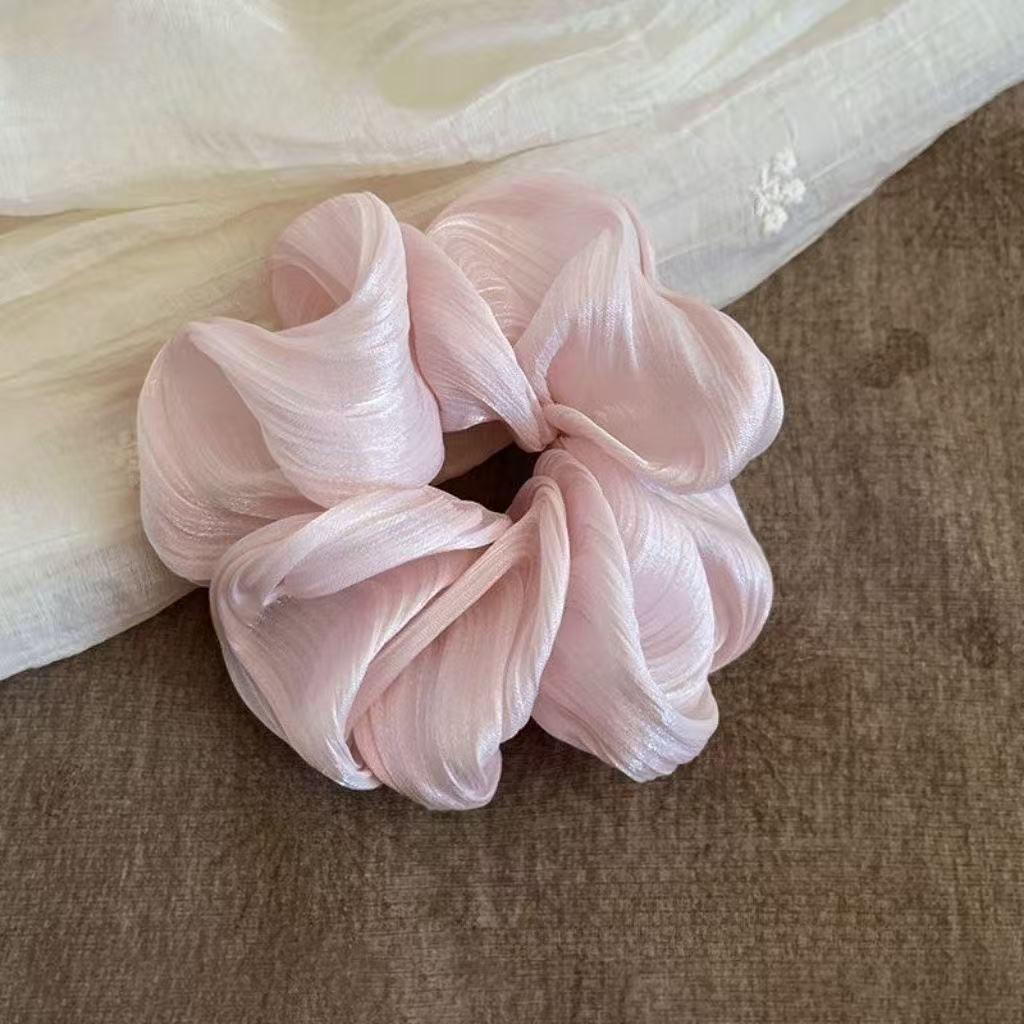 

Корейско-японская шифоновая резинка для волос в виде кишки с высокой эластичностью и улучшенным блеском