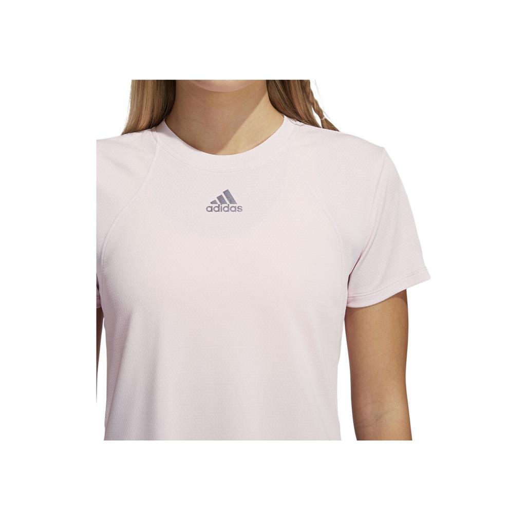 Adidas Heat.Rdy Focus High-Intensity Training Short Sleeve Tee Women Tops Pink H20746