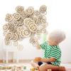 120Pcs Wooden Gear Embellishments Delicate Lightweight Gear Decoration Wood Slice Ornament