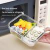 ZISIZ Glass Meal Prep Container with Compartments